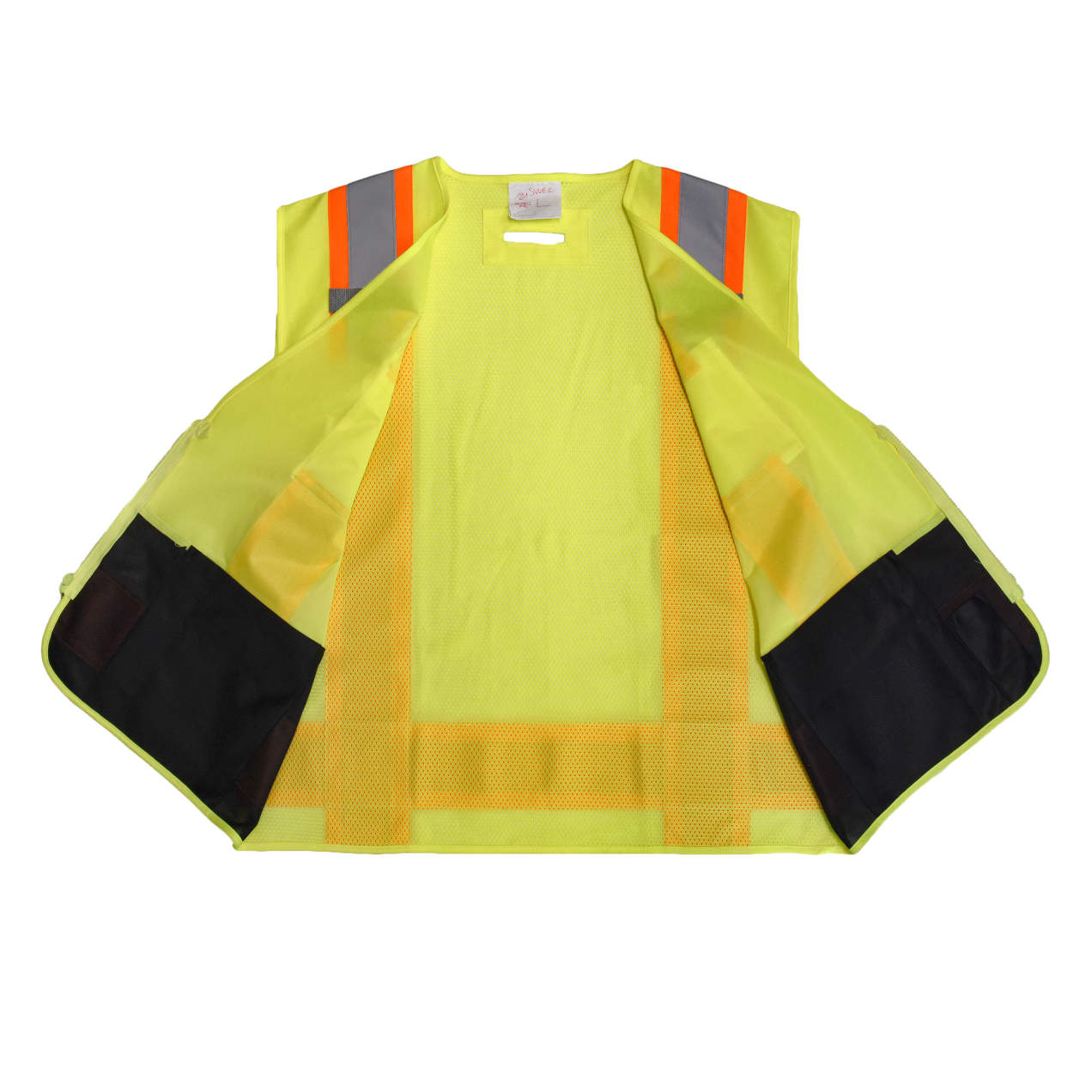 Radians SV6B Two Tone Surveyor Type R Class 2 Safety Vest - Hi-Vis Green / Black from Columbia Safety