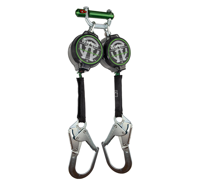 7' Dual Leg Web Retractable with Steel Rebar Hooks from Columbia Safety