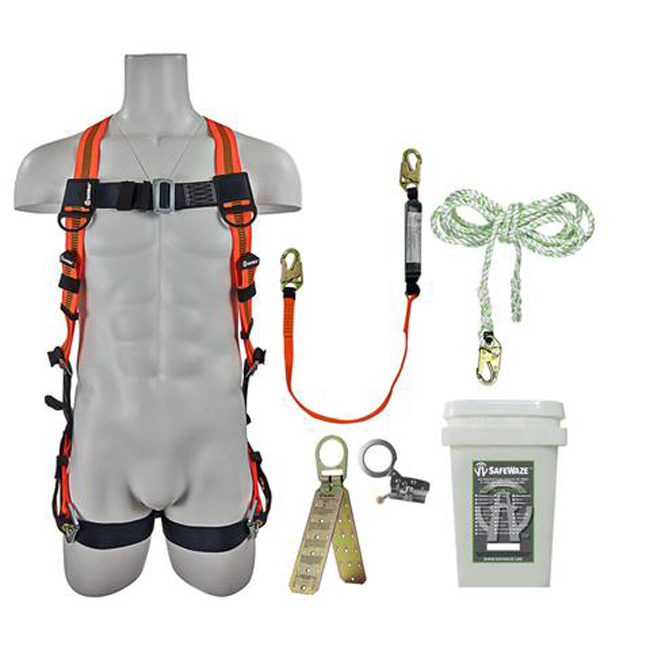 Safewaze Roofer's Fall Protection Compliance Kit from Columbia Safety