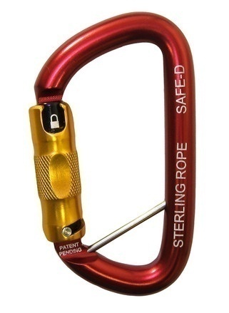 Sterling Rope Safe-D Carabiner With Captive Eye Pin from Columbia Safety
