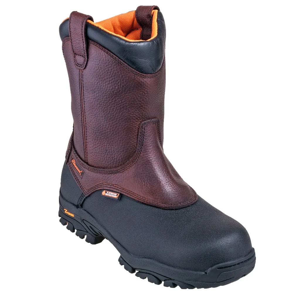Thorogood Crossover Series 8 Inch Brown Wellington Waterproof Composite Toe Boots from Columbia Safety