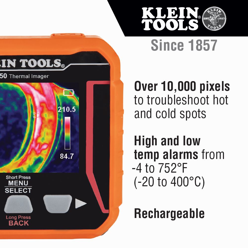 Klein Tools Rechargeable Thermal Imager from Columbia Safety