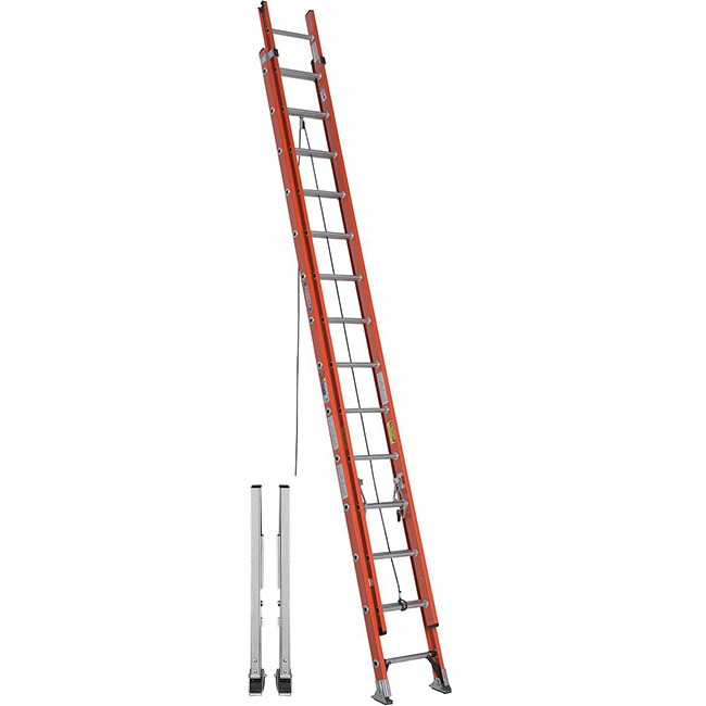 Werner D6200-2 Series Type 1A Fiberglass Extension Ladders from Columbia Safety