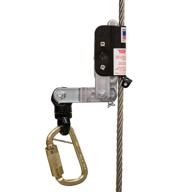 Tuf-Tug 3/8 Inch Wire Grab Fall Arrester with Swivel from Columbia Safety