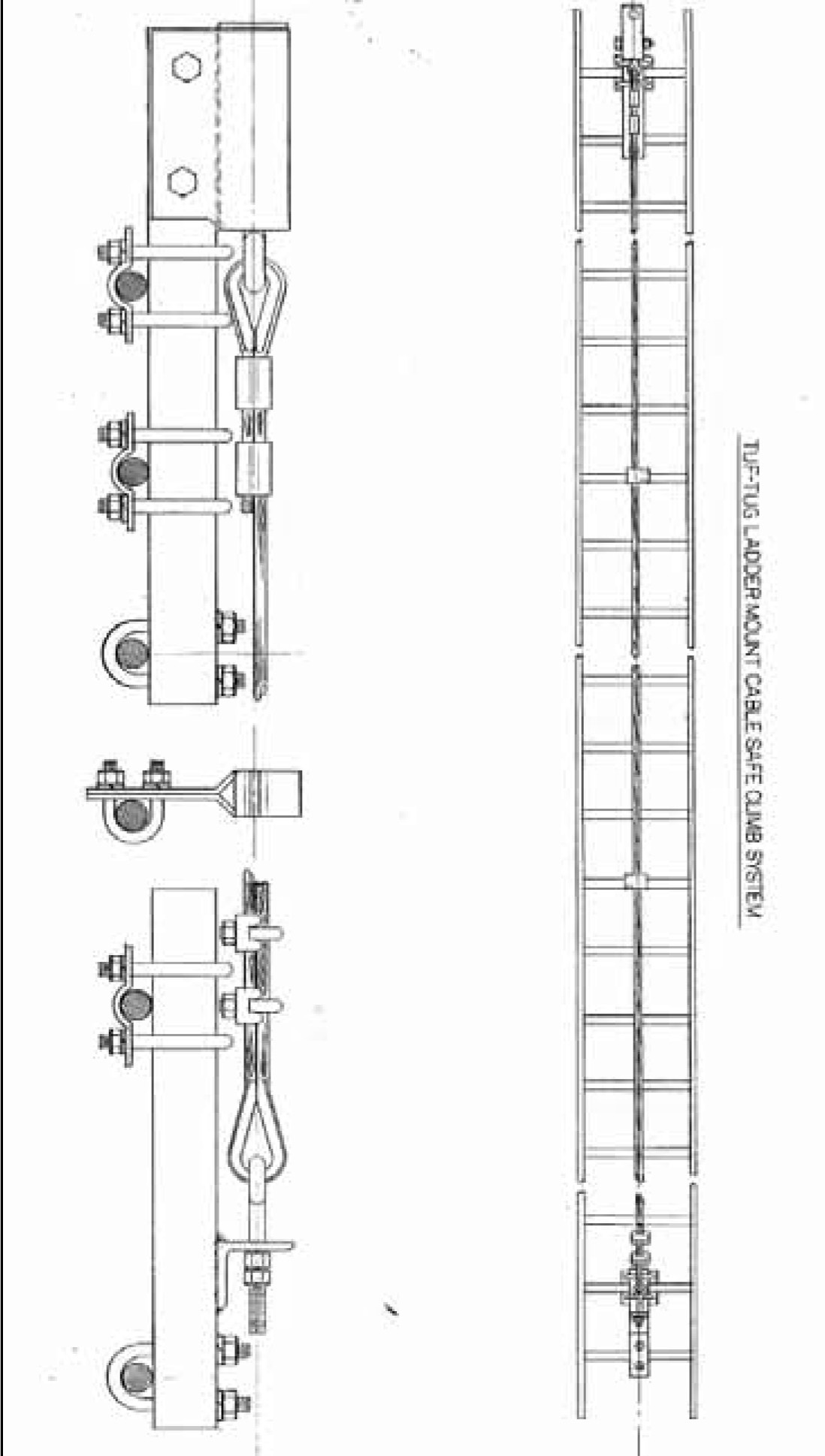 Tuf-Tug Fixed Ladder Cable Safe Climb System from Columbia Safety