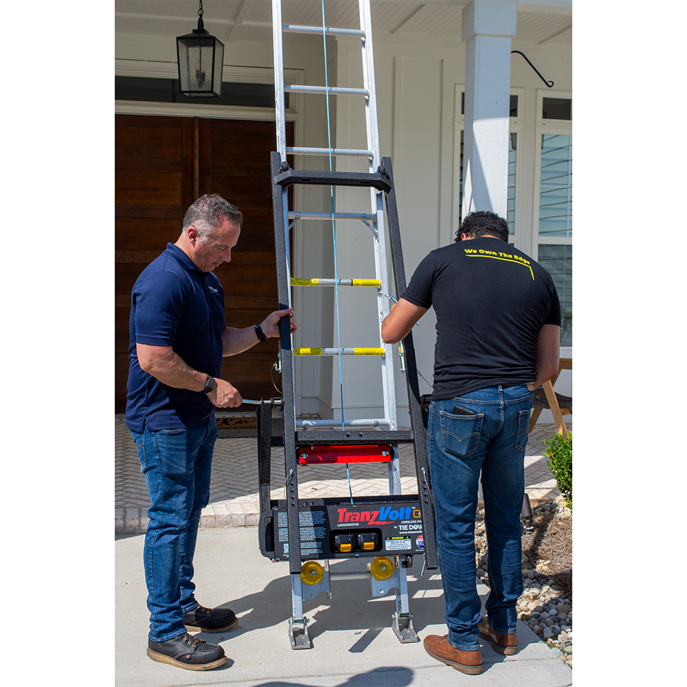 TranzVolt Laddervador Solar Tilt Back Platform from Columbia Safety