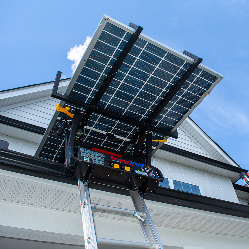 TranzVolt Laddervador Solar Tilt Back Platform from Columbia Safety