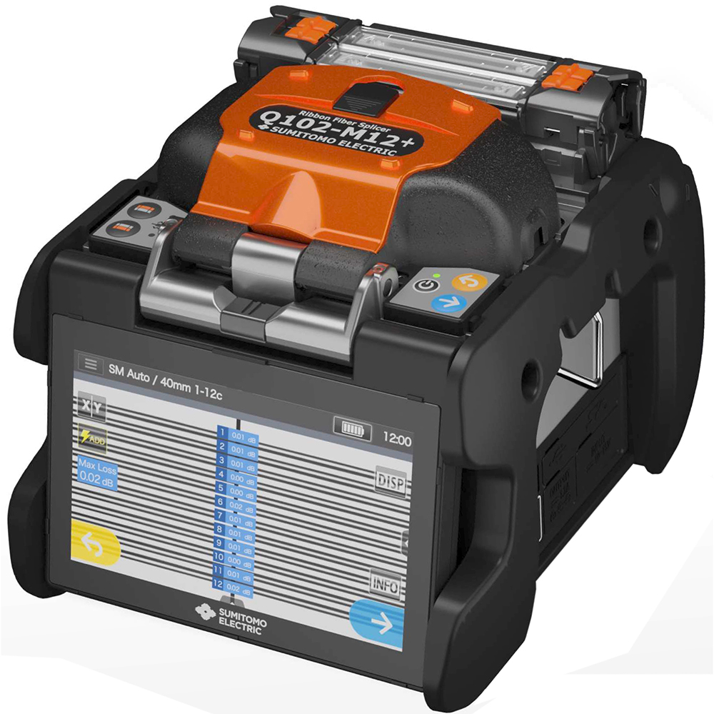Sumitomo Electric Q102-M12+ Ribbon Fusion Splicer Kit with Fiber Arrangement Tool & Consumables Kit from Columbia Safety