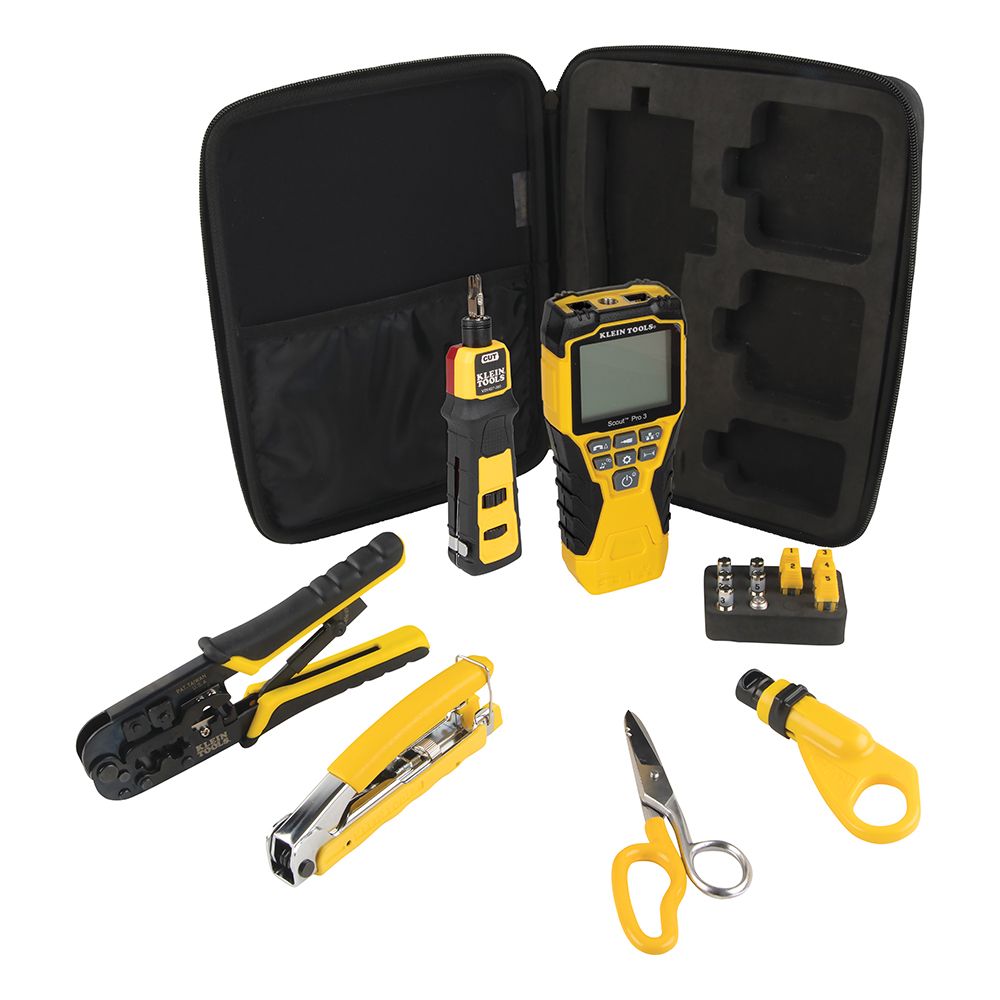 Klein Tools VDV 6 Piece Apprentice Cable Installation Kit with Scout Pro 3 from Columbia Safety