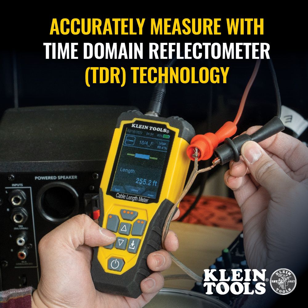 Klein Tools 501-915 TDR Cable Length Meter from Columbia Safety