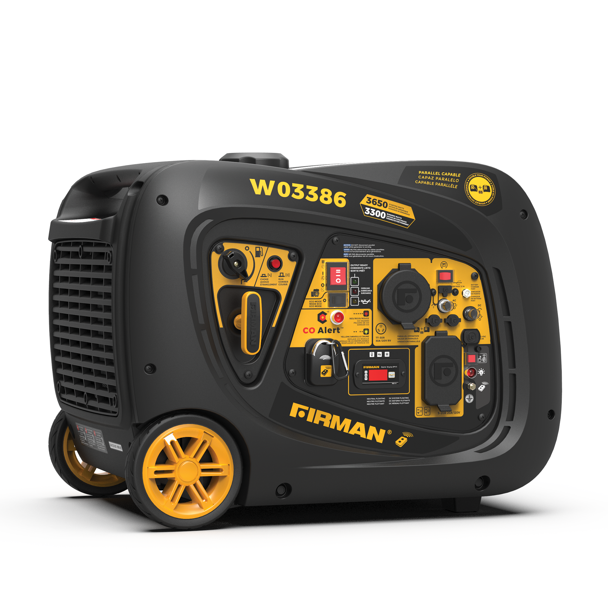 Firman 4125W Remote Start with CO ALERT Inverter Portable Generator from Columbia Safety