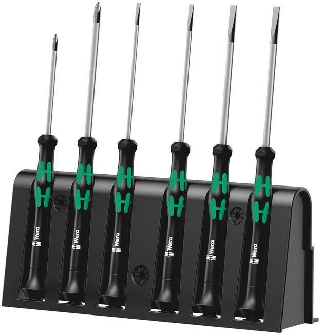 2035/6 B Screwdriver Set and Rack for Electronic Applications, 6 Pieces from Columbia Safety