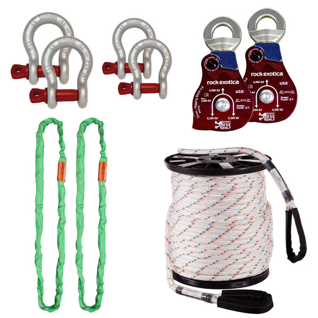 GME Supply Rig Kit with Rock Exotica Blocks from Columbia Safety