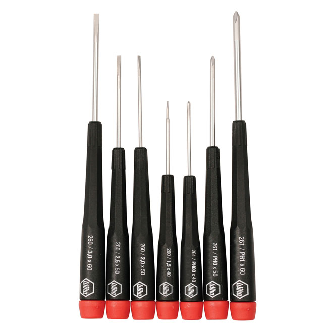 Wiha Tools 7 Piece Precision Slotted and Phillips Screwdriver Set from Columbia Safety