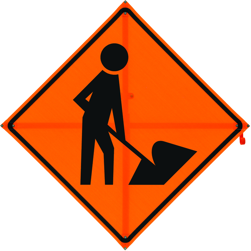 Bone Safety Hi-Intensity Reflective Sign Worker Symbol from Columbia Safety