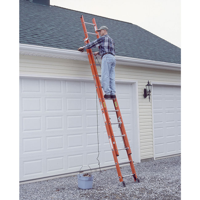 Werner Fiberglass DRung 24 Foot Extension Ladder Type IA