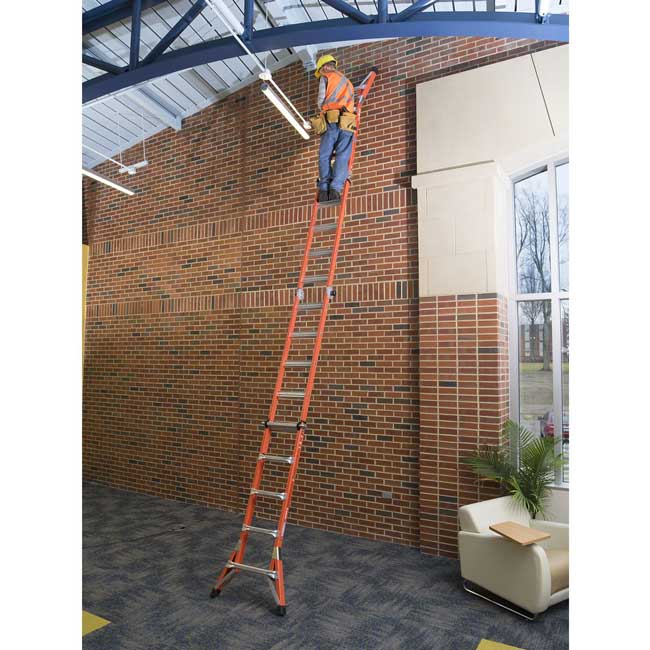 Werner Fiberglass 22 Foot Multi-Position Ladder Type IA from Columbia Safety