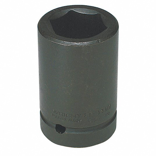 Wright Tool 1 Inch Drive 6 Point 75 mm Metric Deepwell Impact Socket from Columbia Safety