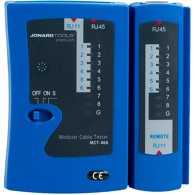 Jonard Modular Cable Tester for RJ45, RJ12, RJ11 from Columbia Safety