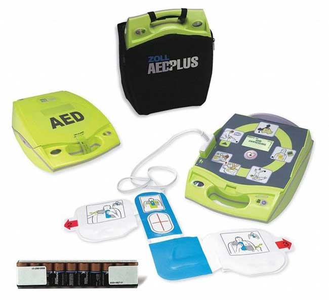 Fully Automatic AED Plus with PlusTrac Professional from Columbia Safety