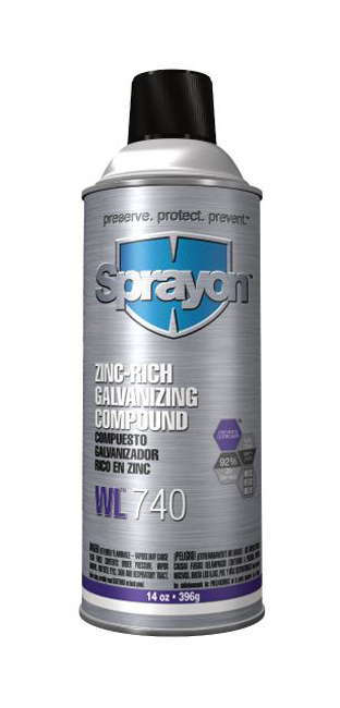 S00740 Sprayon Zinc-Rich Cold Galvanizing Compound, Aerosol, Pack of 12 from Columbia Safety