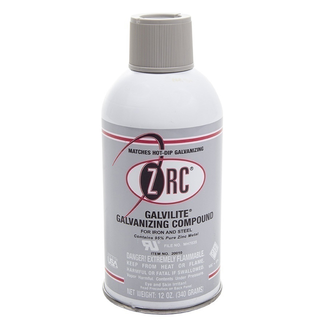 ZRC Galvilite Bright Silver Cold Galvanizing Aerosol from Columbia Safety