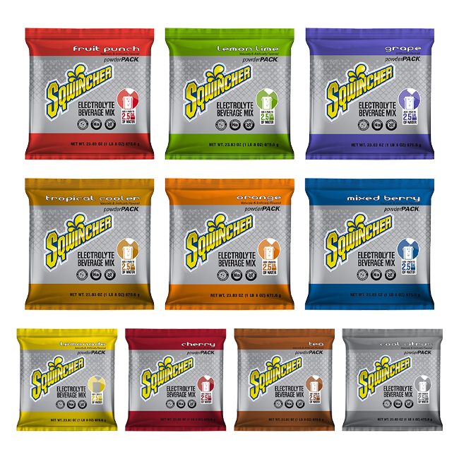 Sqwincher 2.5 Gallon Powder Sports Drink Mix (32 Pack) from Columbia Safety