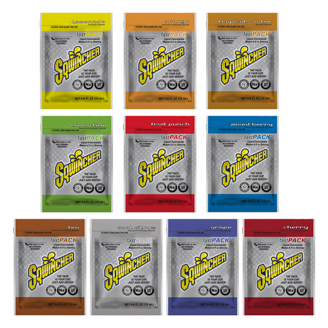 Sqwincher Fast Pack (50 Pouches) from Columbia Safety