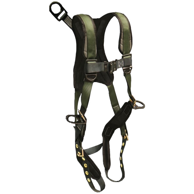 French Creek STRATOS 5PT Full Body Harness with Hip D-Rings and D-Ring Extension and Tongue Buckle Legs from Columbia Safety