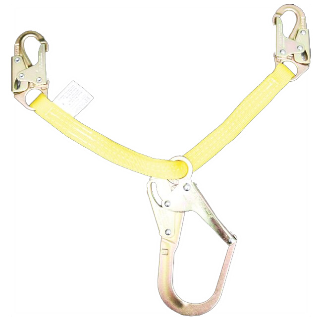 French Creek Web Positioning Assembly without Swivel with Snap Hook and 2.5 Inch Rebar Hook from Columbia Safety