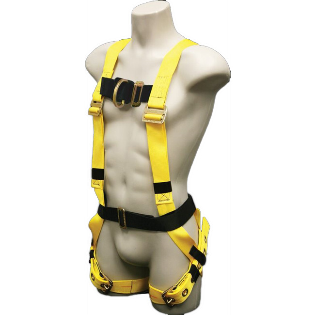 French Creek Full Body Chest D-Ring 6PT Adjustable Harness with Tongue Buckle Legs from Columbia Safety