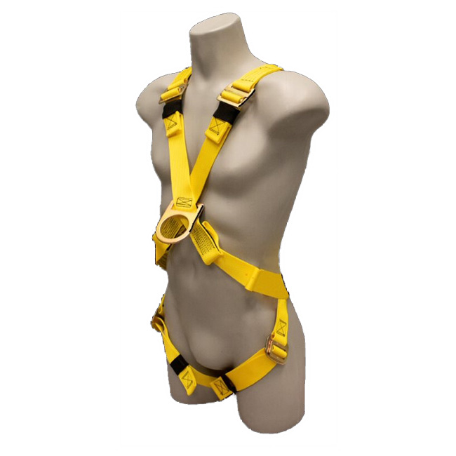 French Creek Full Body Cross Over 4PT Adjustable Harness with Pass-Thru Legs from Columbia Safety