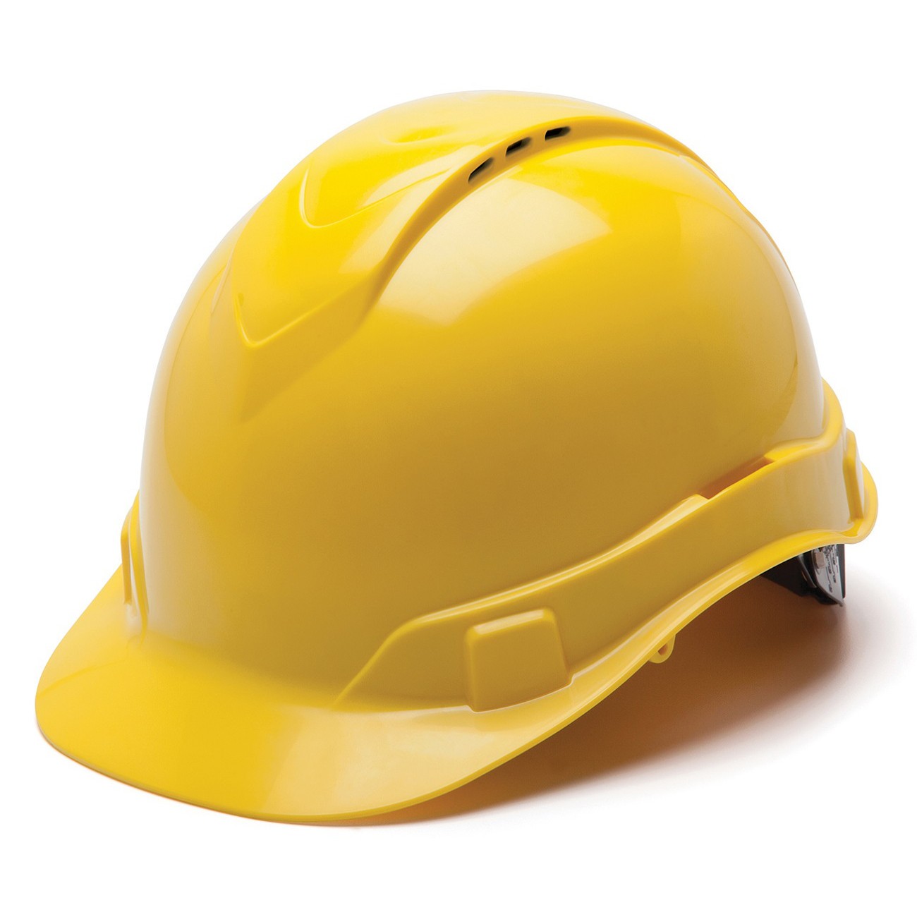 Pyramex Ridgeline Vented Cap Style Hard Hat with 4 Point Ratchet Suspension from Columbia Safety