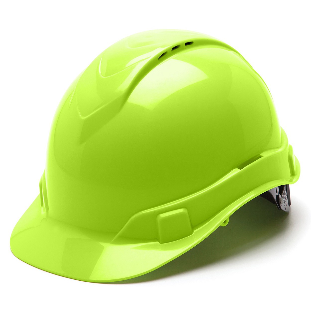 Pyramex Ridgeline Vented Cap Style Hard Hat with 4 Point Ratchet Suspension from Columbia Safety