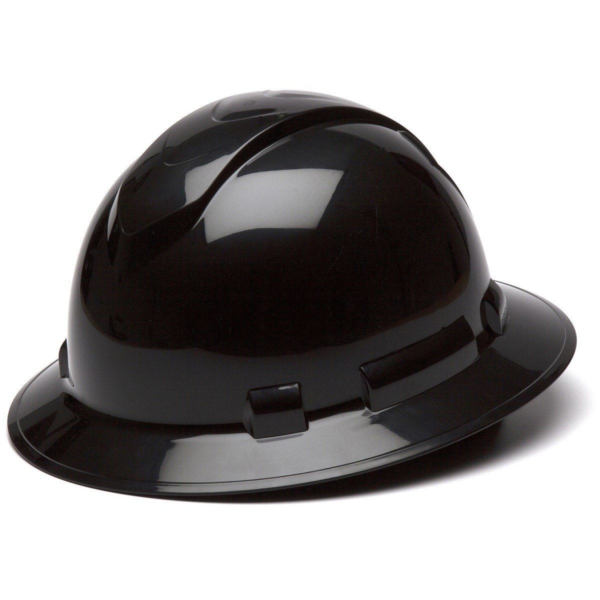 Pyramex Ridgeline Full Brim Hard Hat with 4 Point Ratchet Suspension from Columbia Safety