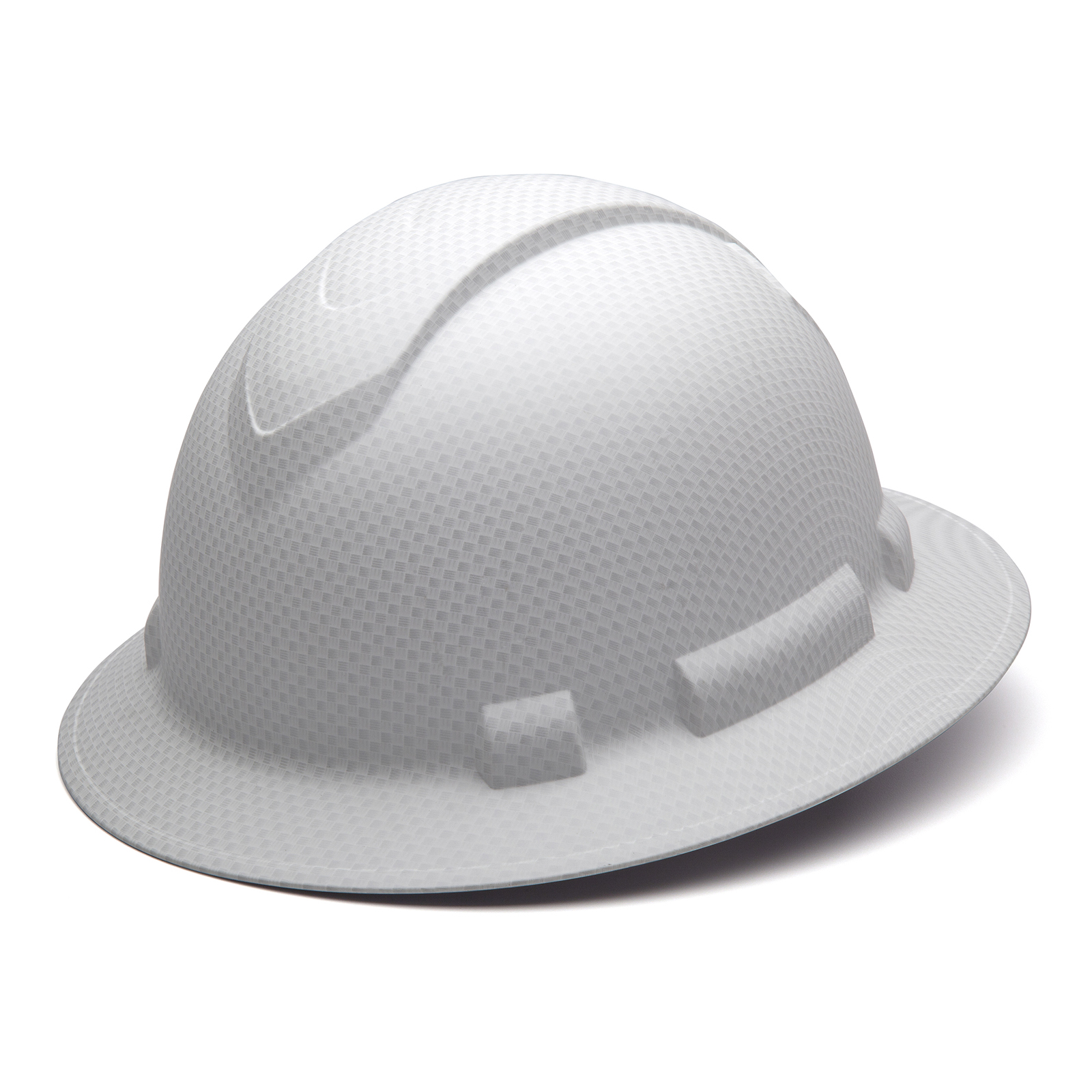 Pyramex Ridgeline Full Brim Hard Hat with 4 Point Ratchet Suspension from Columbia Safety