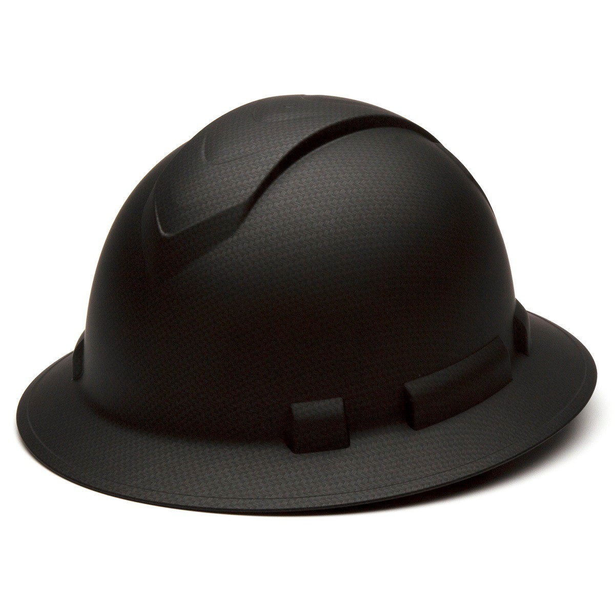 Pyramex Ridgeline Full Brim Hard Hat with 4 Point Ratchet Suspension from Columbia Safety