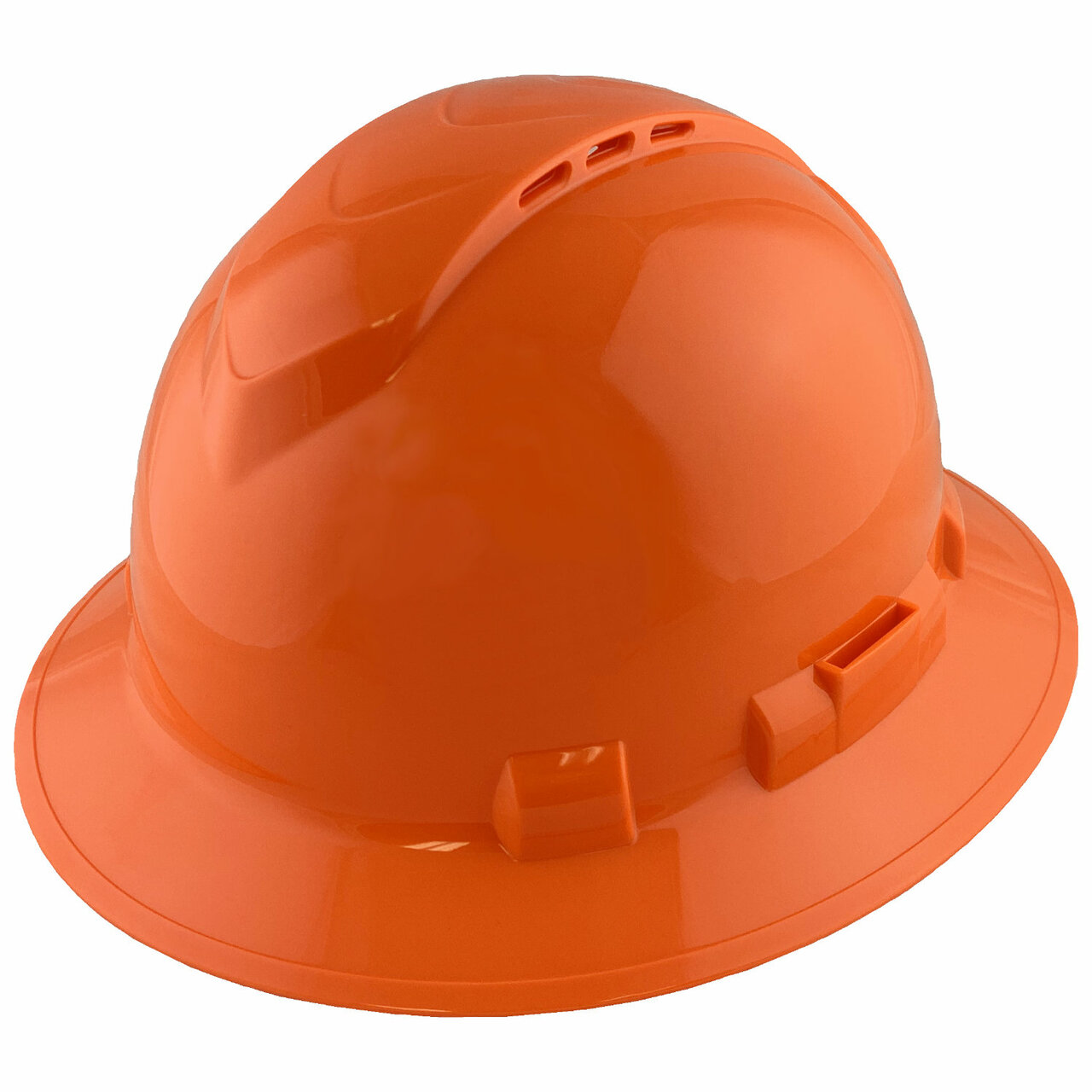 Pyramex Ridgeline Vented Full Brim Hard Hat with 4 Point Ratchet Suspension from Columbia Safety