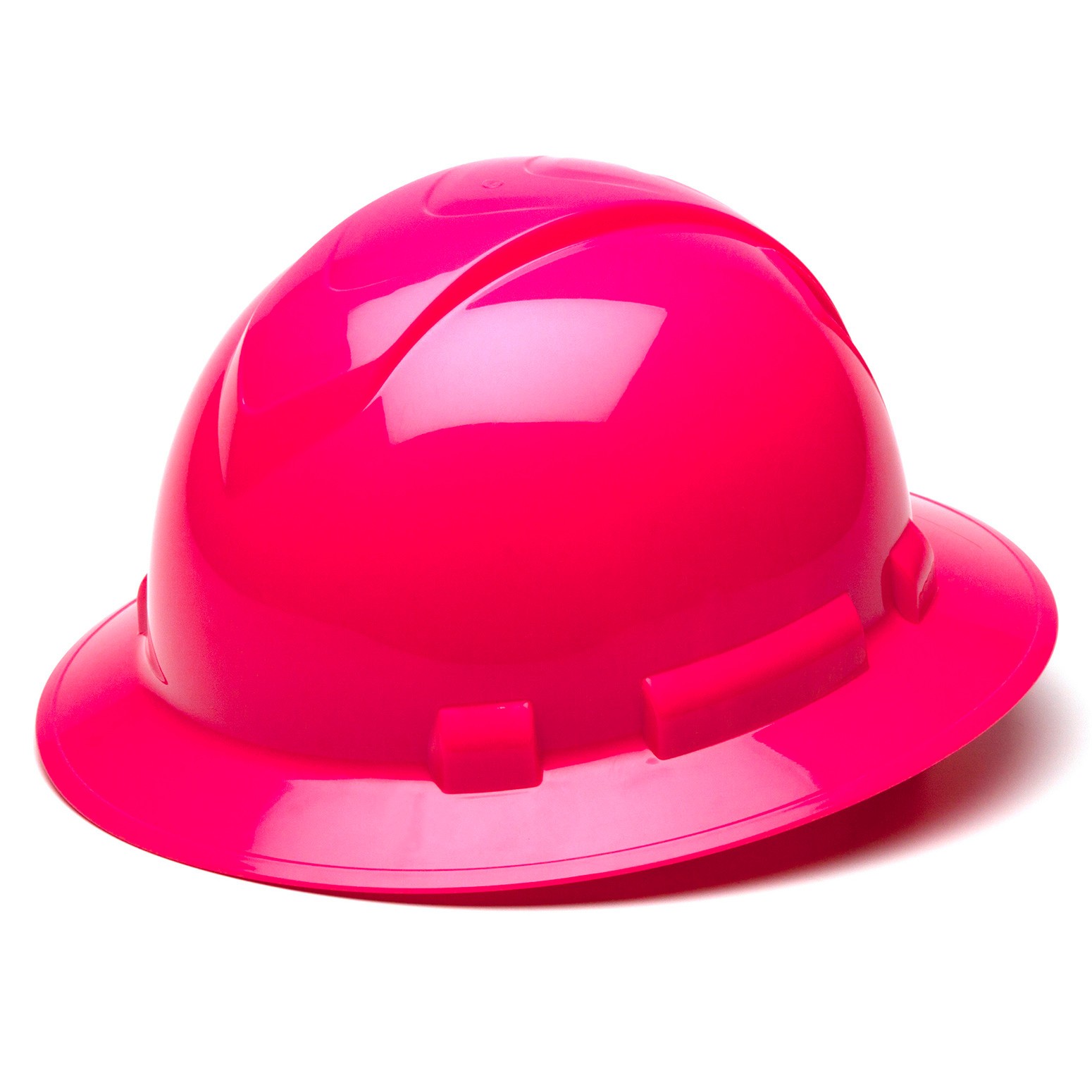 Pyramex Ridgeline Full Brim Hard Hat with 4 Point Ratchet Suspension from Columbia Safety