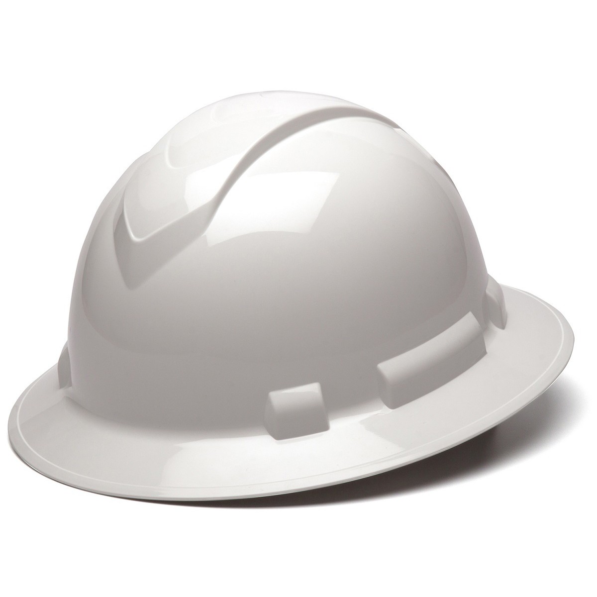 Pyramex Ridgeline Full Brim Hard Hat with 6 Point Ratchet Suspension from Columbia Safety
