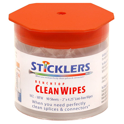 Sticklers 90 Count Fiber Wipes from Columbia Safety