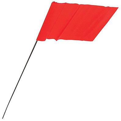 Milwaukee 2.5 Inch x 3.5 Inch Vinyl Marking Flags (100 Pack) from Columbia Safety